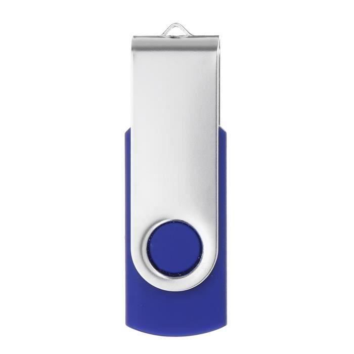 Isonix 64GB USB 2.0 Rotating Drive U Disk High-Speed Memory Stick Blue