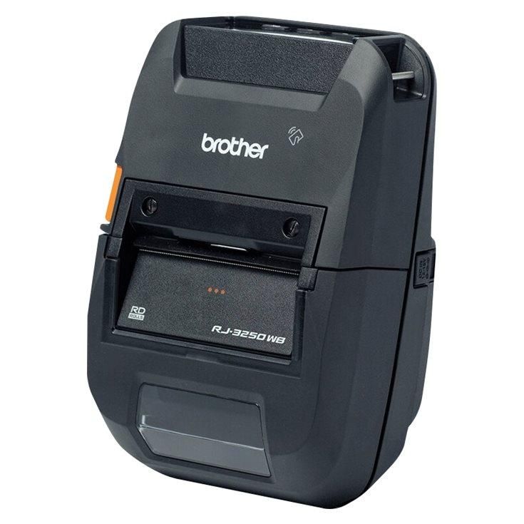 Brother RuggedJet RJ-3250WBL Label Printer - Direct Thermal - Roll (7.2 cm) - 203 dpi - Up to 127 mm/sec - USB-C, NFC, Bluetooth 5.0, Wi-Fi(n)