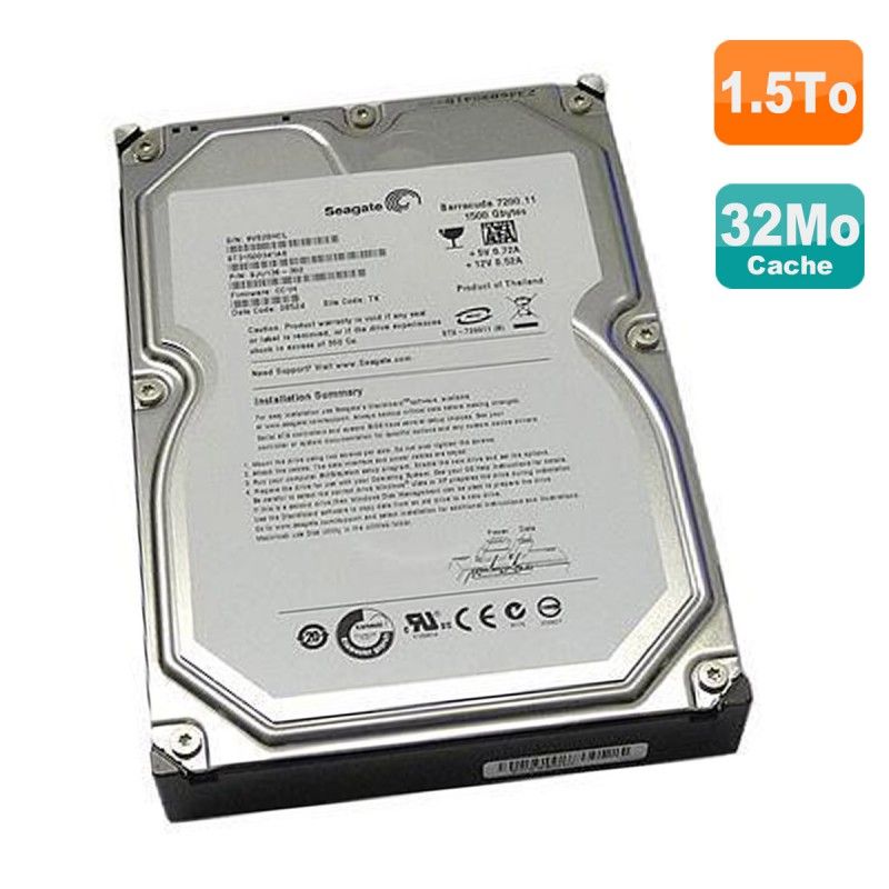 Seagate Barracuda 1.5TB Internal Hard Drive 3.5" SATA III