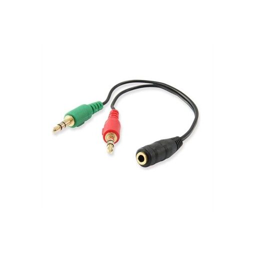 Cable de audio Ewent EC1642 0,15 m, 3,5 mm a 2 x 3,5 mm