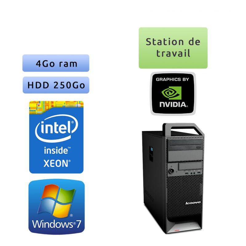Lenovo ThinkStation S20 TW - Intel Xeon E5520 4GB 250GB Quadro 2000 Workstation PC