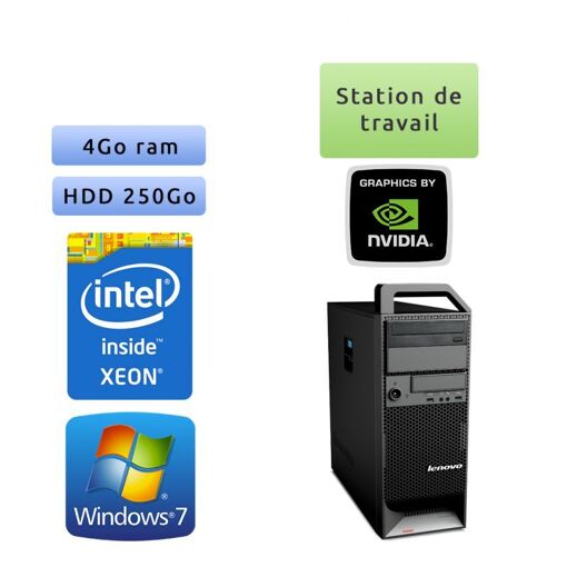 Estación de trabajo Lenovo ThinkStation S20 TW - Procesador Intel Xeon E5520 4GB 250GB Quadro 2000
