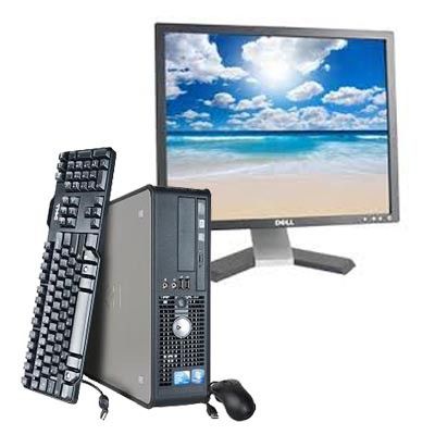 PC de escritorio Dell Optiplex 780 SFF + Monitor de 19'' - Procesador Intel Core Duo E5300 / 2,60 GHz - 2 GB RAM - Disco duro de 160 GB - Lectora de DVD - Ethernet Gigabit - Windows 7 Profesional