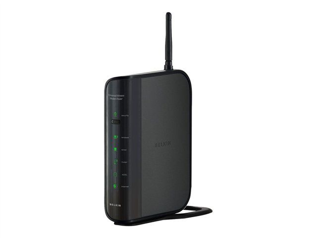 Belkin F6D4630-4 Wireless Router - ADSL Modem - 4-Port Switch - 802.11b/g/n (Draft 2.0)