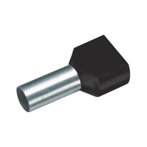 Conector de cable de extremo doble Cimco 18 2420, parcialmente aislado, verde, 6 mm² x 14 mm, 100 uds