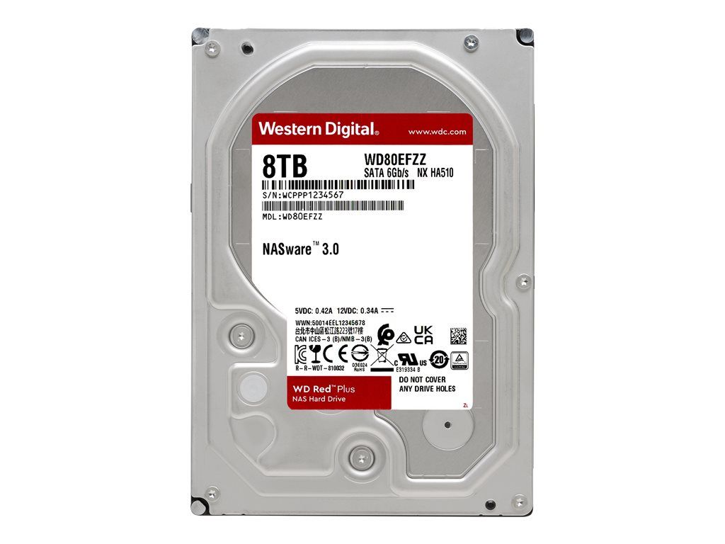 Western Digital Red Plus 8TB Internal Hard Drive