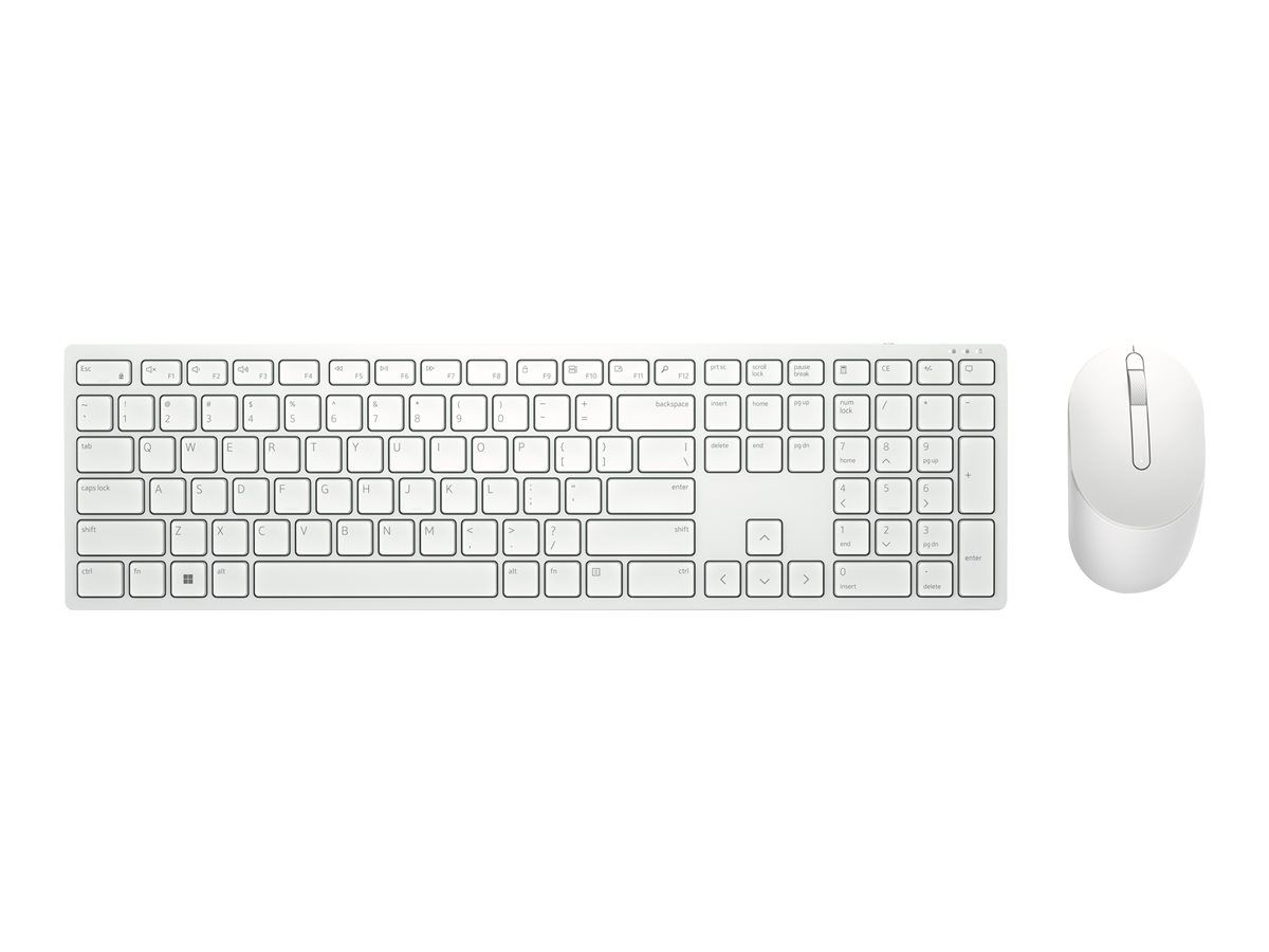 Dell Pro Wireless Keyboard and Mouse KM5221W - AZERTY French - White