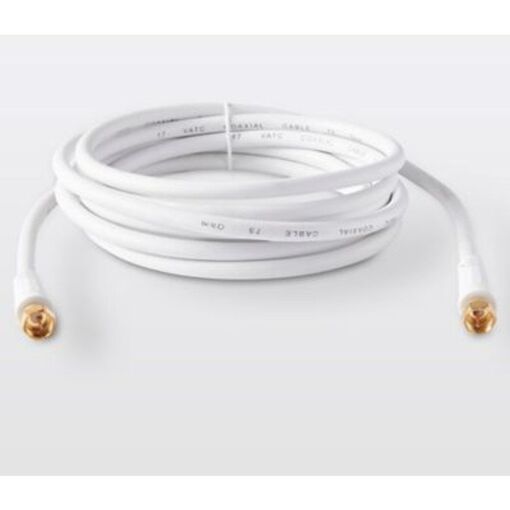 Câble Blyss Type F Mâle-Mâle Blanc Doré 3 m