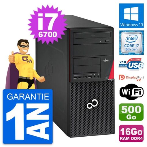 Fujitsu Esprimo P756 MT - Intel i7, 16GB RAM, 500GB HDD, Windows 10