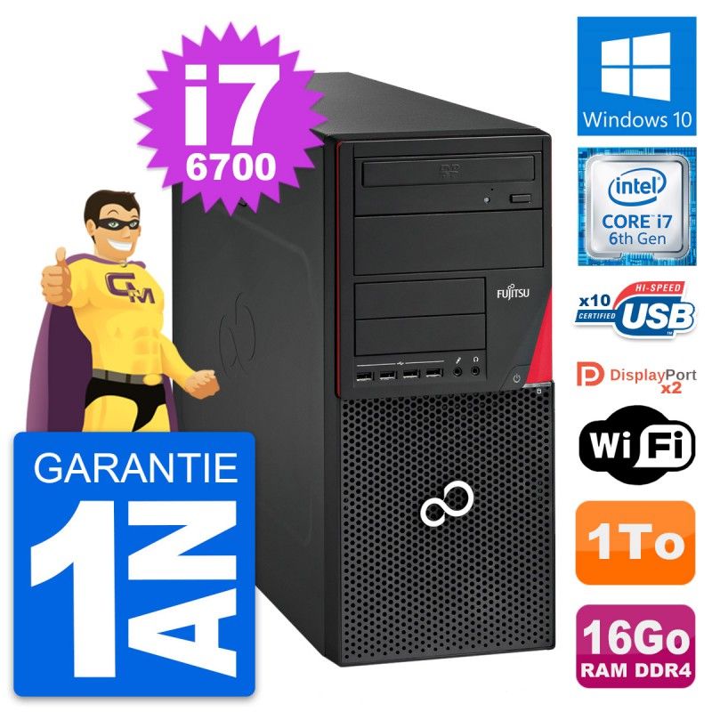 Fujitsu Esprimo P756 MT - Core i7, 16GB RAM, 1TB HDD, Windows 10