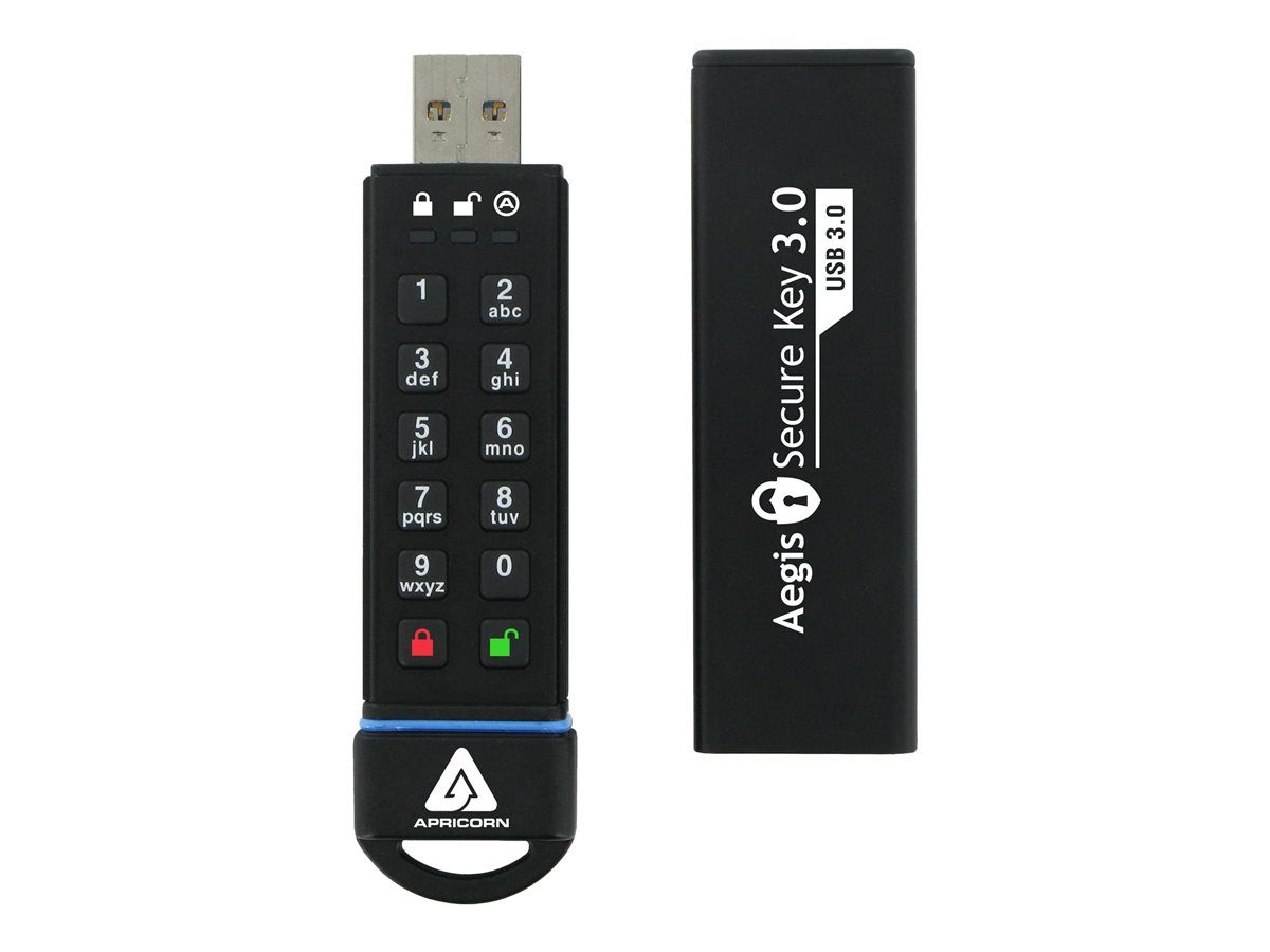 Apricorn Aegis 3.0 - 30GB Encrypted USB Drive - USB 3.0