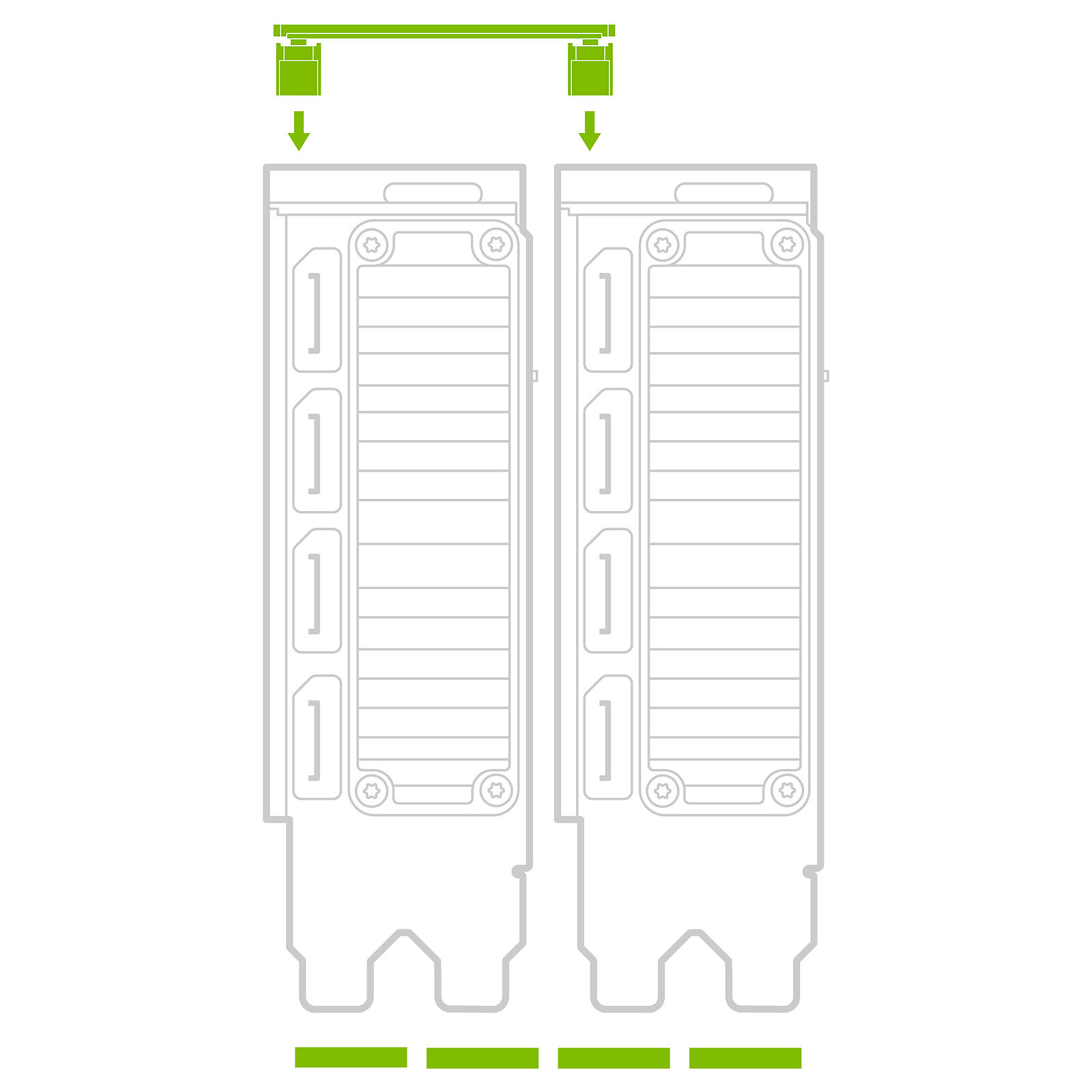 PNY AMPERE NVLink 2 slots