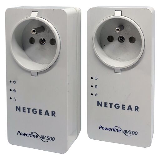 Kit de adaptadores Powerline Netgear XAV5401 (500 Mbps, 2x cables RJ45) 