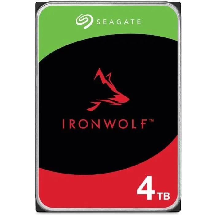 Seagate IronWolf ST4000VN006 - Disco duro interno de 4 TB - SATA 6Gb/s - 5400 RPM - 256 MB de búfer