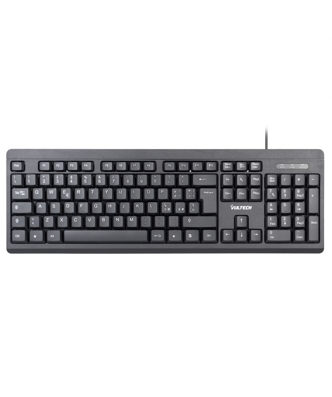 Vultech KEY-609 USB QWERTY Keyboard, Black