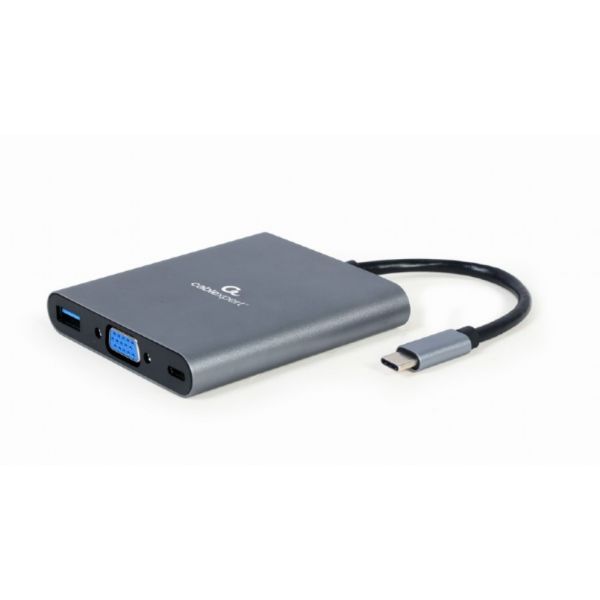 Gembird USB 3.2 Gen 1 (3.1 Gen 1) Type-C Docking Station, Grey