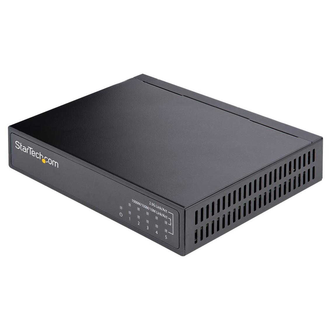 Commutateur Ethernet StarTech.com 2,5 G - Commutateur RJ45 non géré à 5 ports, 10/100/1000/2,5 Gbps