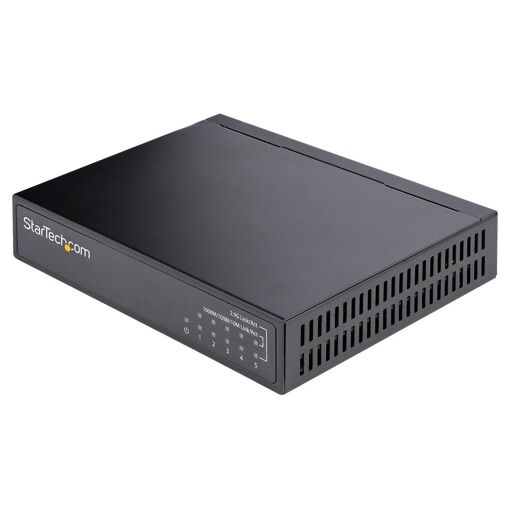 StarTech.com 2.5G Ethernet Switch - Unmanaged RJ45 Switch with 5 Ports, 10/100/1000/2.5Gbps