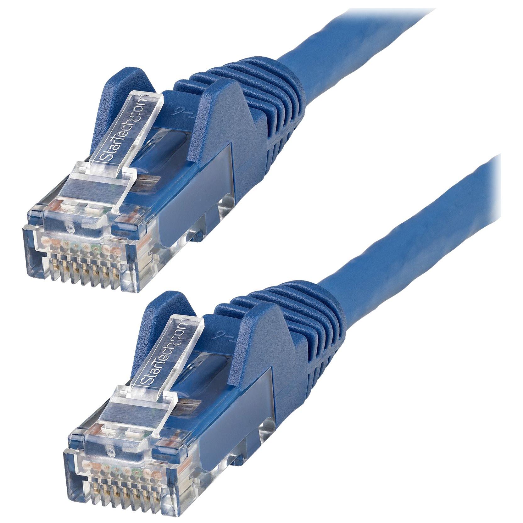 StarTech.com 15m CAT6 Ethernet Cable - LSZH, Blue, Snagless, PoE, 24AWG (N6LPATCH15MBL)