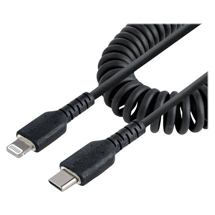 StarTech USB-C to Lightning Cable 1m - MFi Certified USB C to Lightning Adapter, TPE Sheath - USB Type-C/Lightning Cable - USB-C to iPhone Charger (RUSB2CLT1MBC)