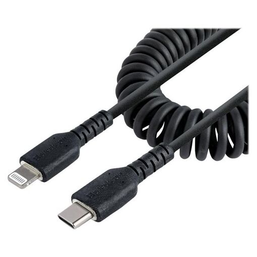 StarTech USB-C to Lightning Cable 1m - MFi Certified USB C to Lightning Adapter, TPE Sheath - USB Type-C/Lightning Cable - USB-C to iPhone Charger (RUSB2CLT1MBC)