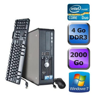 Dell Optiplex 780 SFF - Intel Core Duo E5300 / 2.60 GHz - 4GB RAM - 2TB HDD - DVD - Gigabit Ethernet - Windows 7 Professional