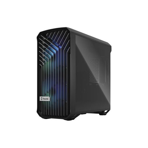 Caja Fractal Design Torrent Compact RGB TG Light Tint - Torre media - Extensible ATX - Sin fuente de alimentación (ATX) - Negro - USB/Audio