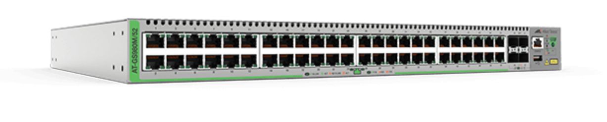 Allied Telesis AT GS980M/52 - Managed Switch - 48x 10/100/1000 + 4x Gigabit SFP