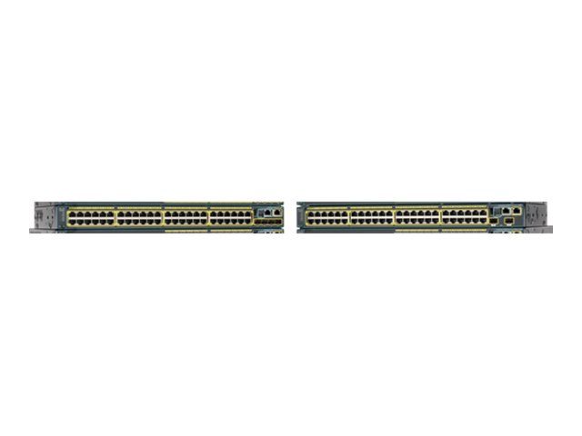Cisco Catalyst 2960-Plus 48PST-L - Managed Switch - 48 x 10/100 PoE + 2 x Gigabit SFP + 2 x 10/100/1000 - Rack Mountable - 370W PoE