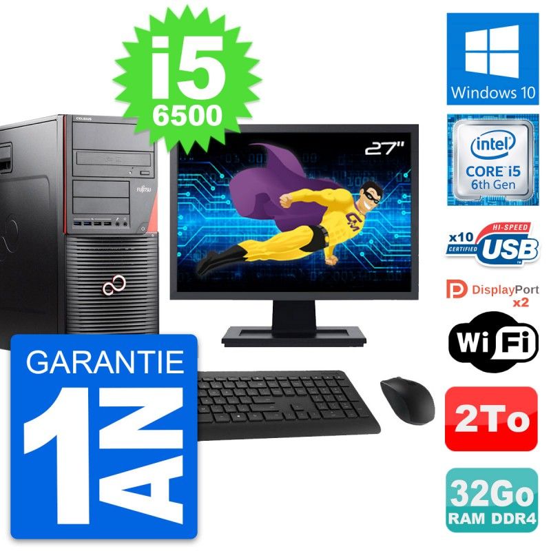 Fujitsu W550n 27-Inch PC Tour - Core i5, 32GB RAM, 2TB Storage, Windows 10, WiFi