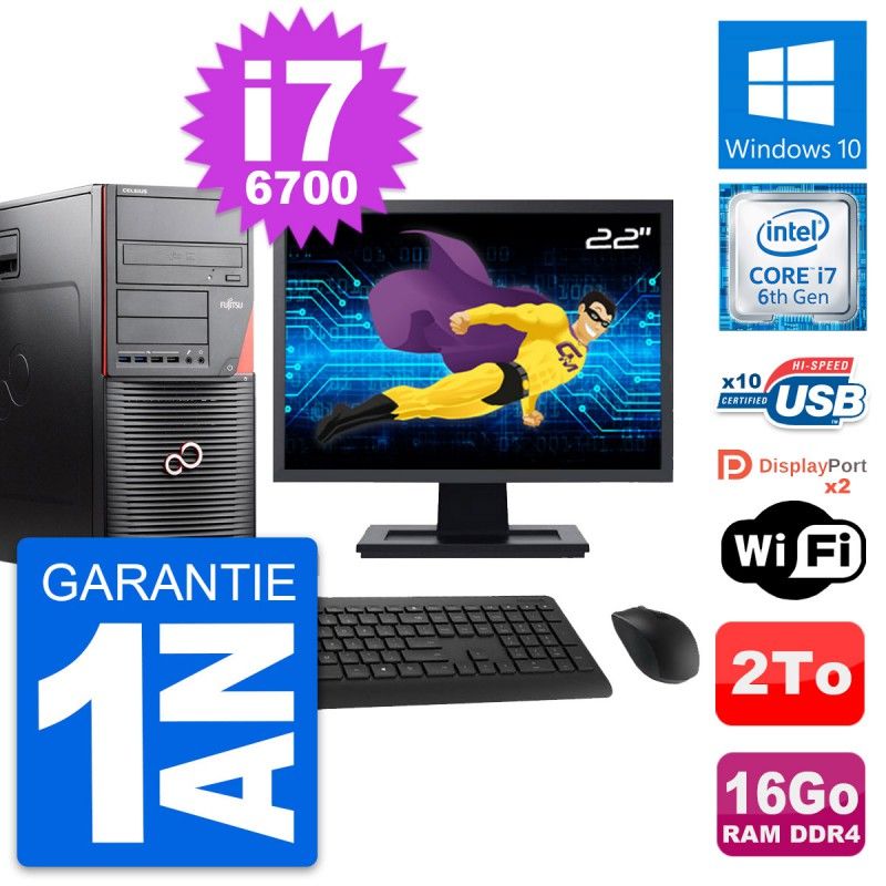 Fujitsu W550n 22-Inch Core i7 Laptop - 16GB RAM, 2TB HDD, Windows 10