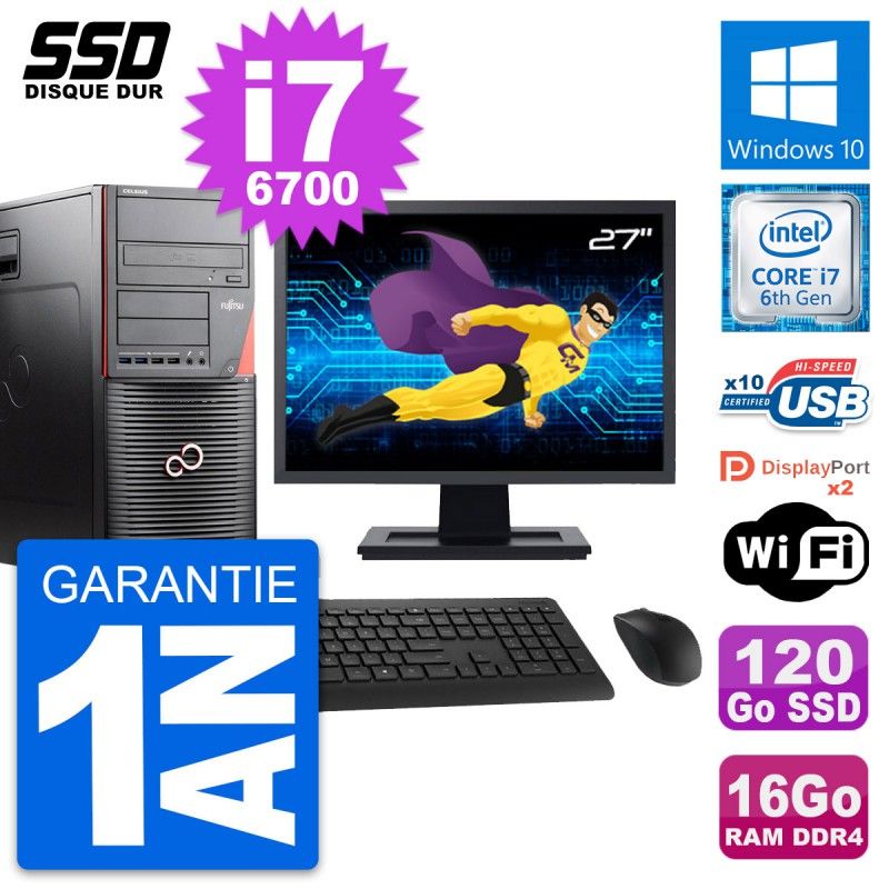 Fujitsu W550n 27-inch PC Tour - Intel i7, 16GB RAM, 120GB SSD, Windows 10, Wifi