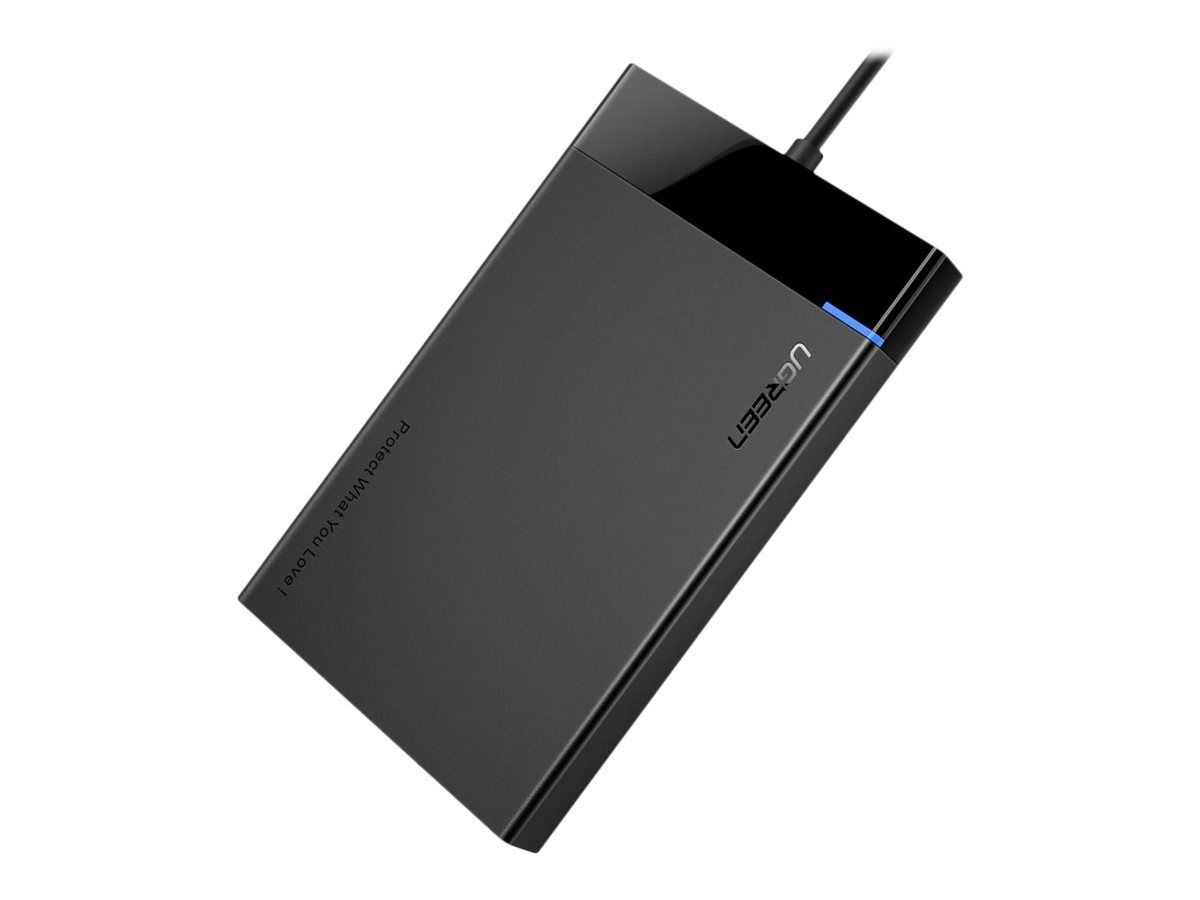 Ugreen US221 - 2.5' External Enclosure - SATA 6Gb/s - USB 3.0 - Black