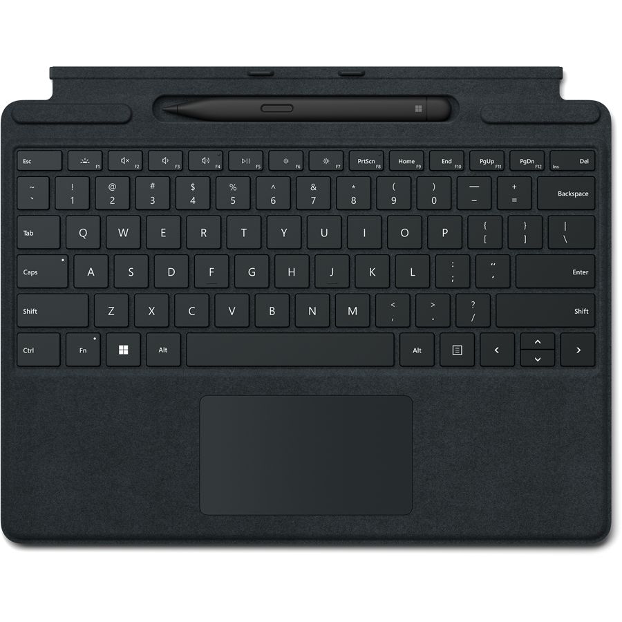 Teclado Type Cover y bolígrafo Slim Pen 2 de Microsoft para Surface Pro 8/Pro X, negro