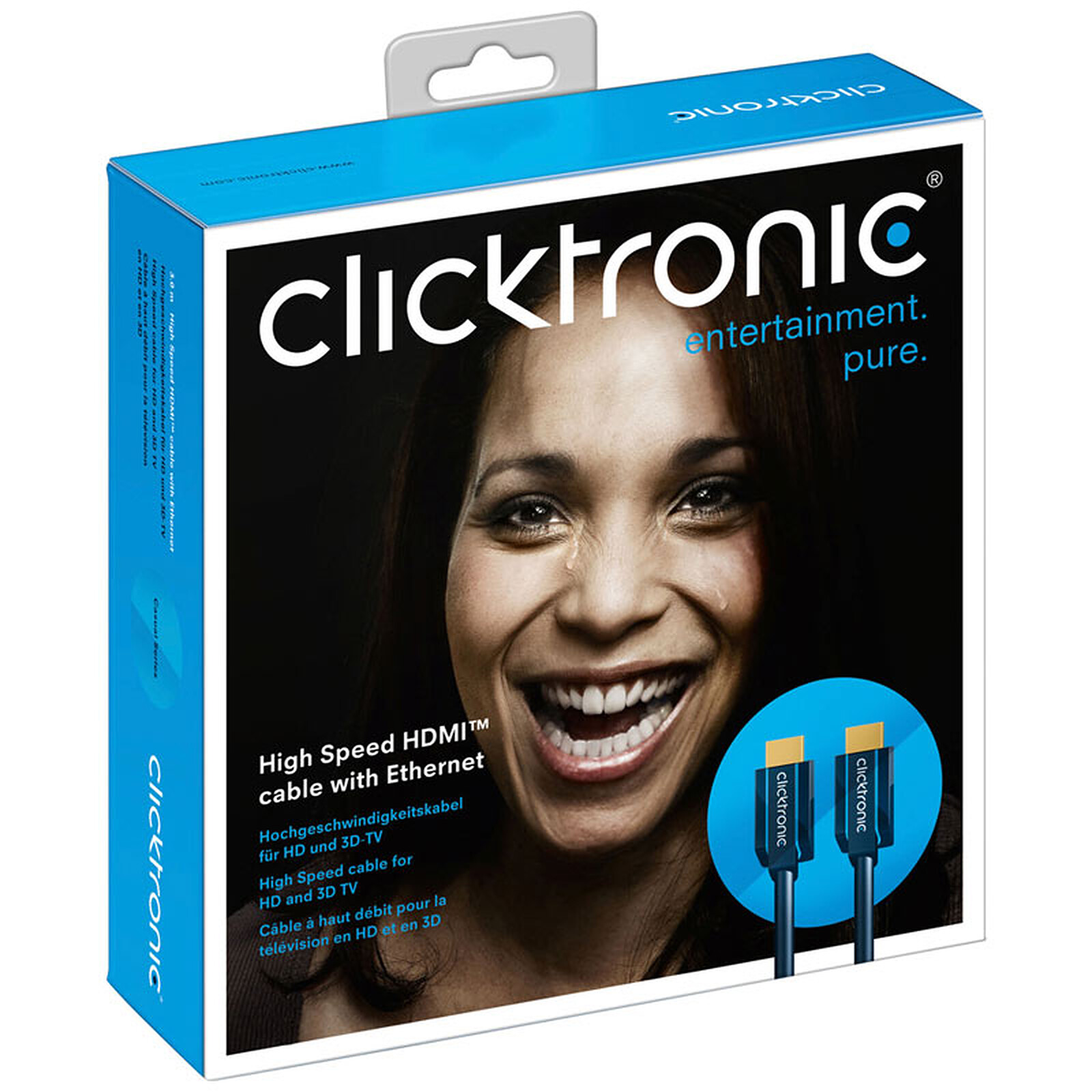 Clicktronic cble High Speed HDMI with Ethernet (2 meters)