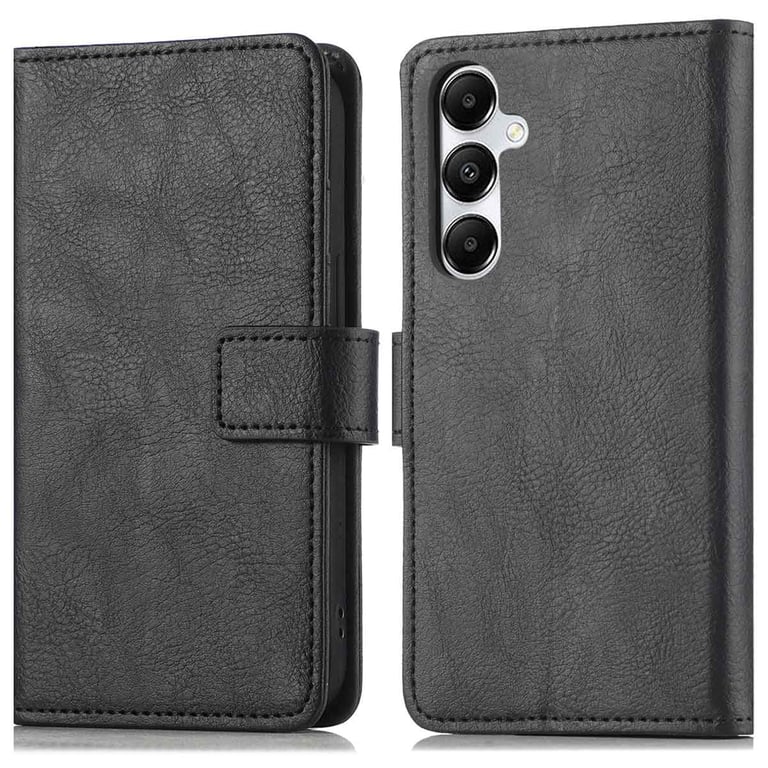 Estuche de teléfono con portamonedas imoshion de lujo para Samsung Galaxy A16 - Negro - Nuevo