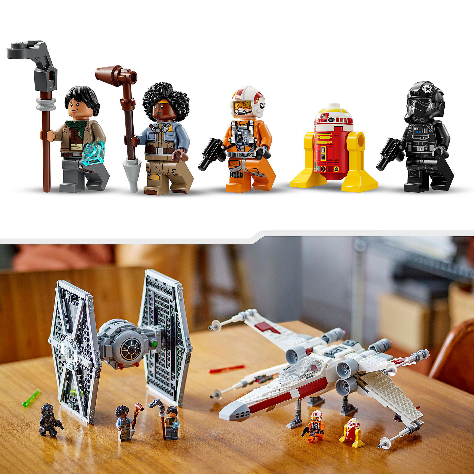LEGO Star Wars 75393 TIE Fighter and X-Wing combo set