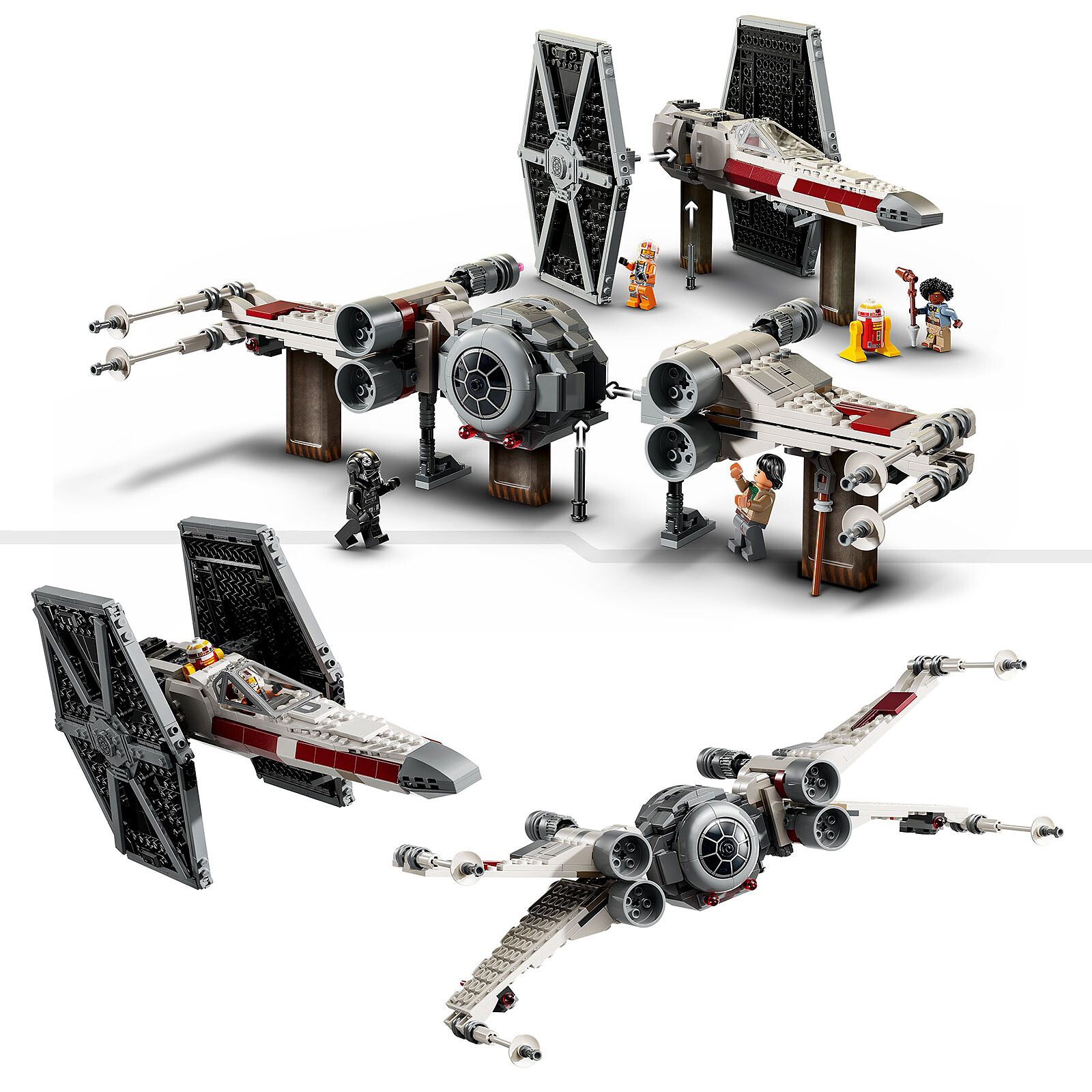 LEGO Star Wars 75393 TIE Fighter and X-Wing combo set