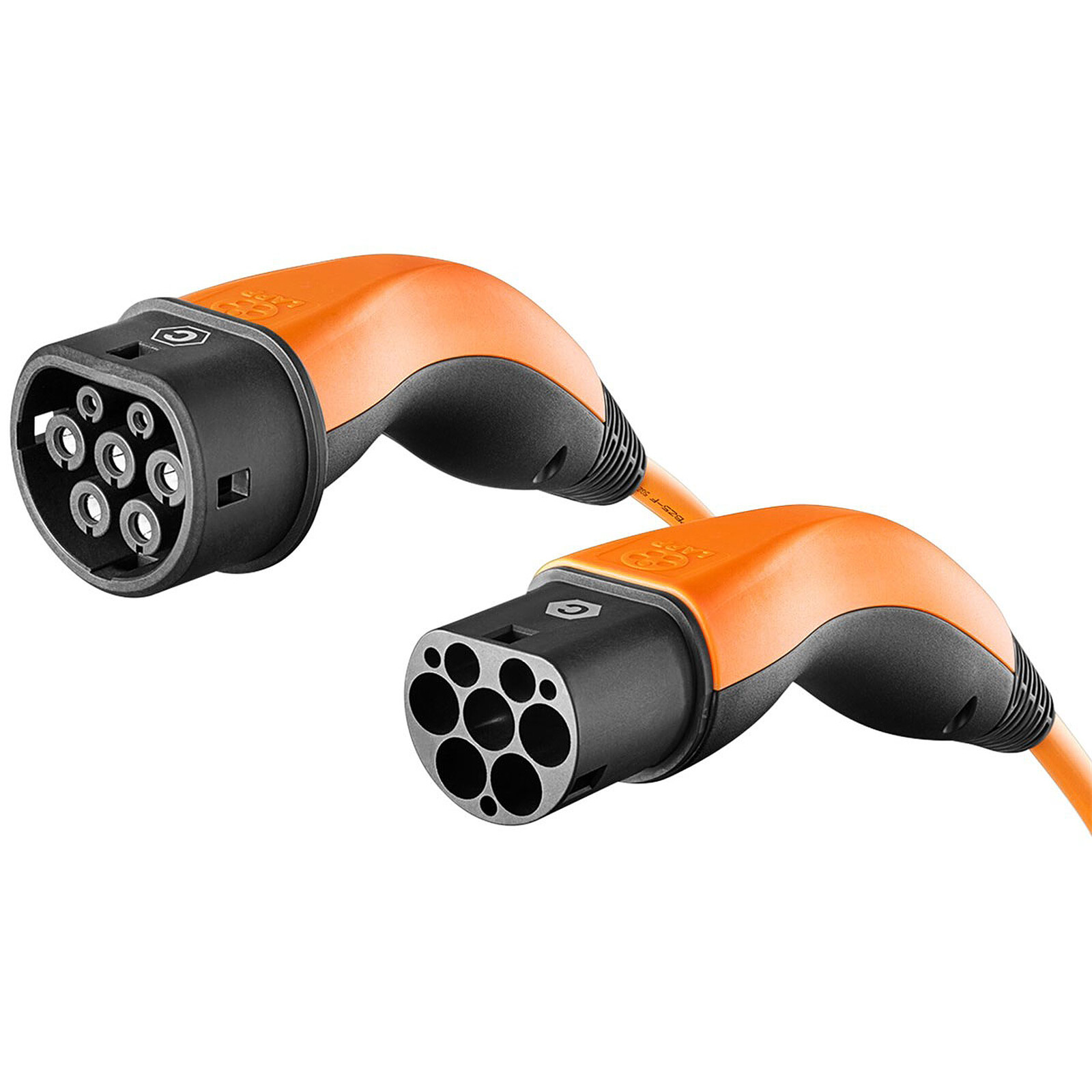 LAPP Type 2 Coiled Charging Cable 11 kW Orange - 5m