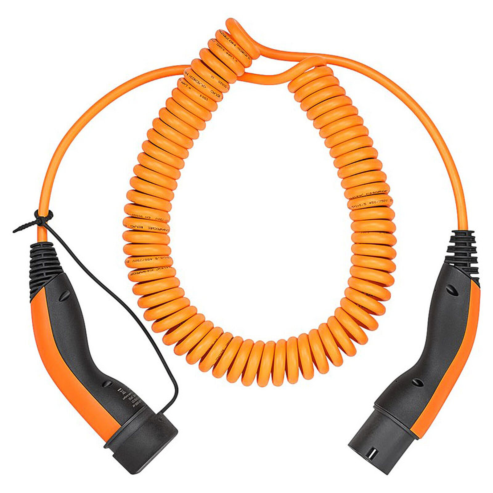 LAPP Type 2 Coiled Charging Cable 11 kW Orange - 5m