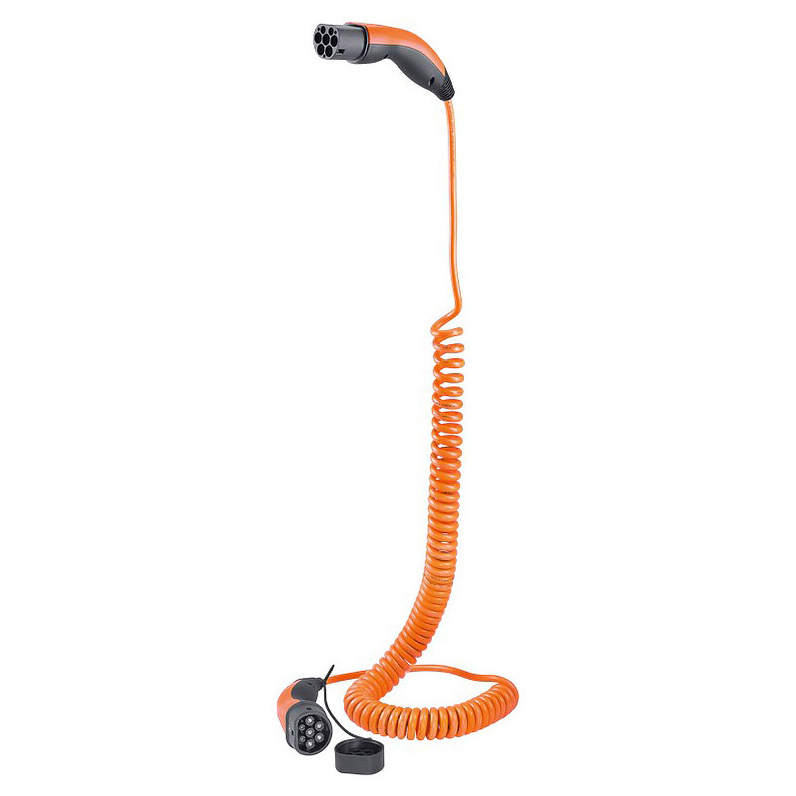 LAPP Type 2 Coiled Charging Cable 11 kW Orange - 5m