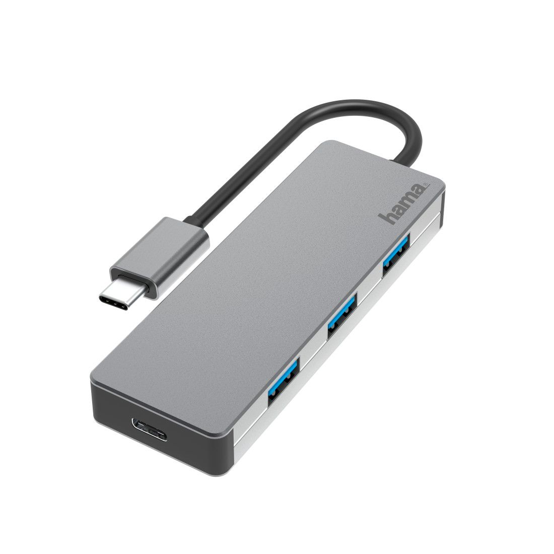 Hama USB-C Hub, 4 Ports, USB 3.2 Gen 2, 10 Gbps, Aluminum