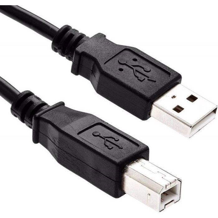 INECK 1.8m USB A-B Printer Cable Black for all HP Printers