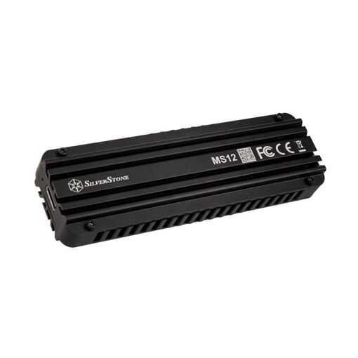 Encapsulador SSD M.2 Silverstone MS12, USB 3.2 - Negro