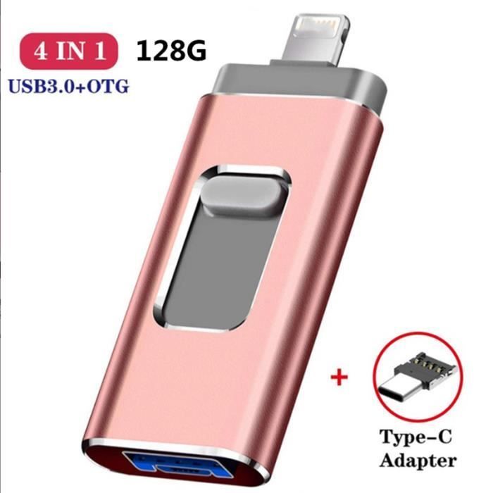 GIZMOVINE 128GB USB 3.0 Flash Drive for iOS & Android