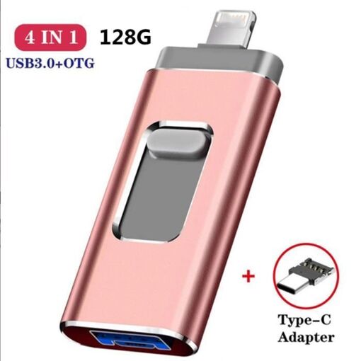 GIZMOVINE 128GB USB 3.0 Flash Drive for iOS & Android