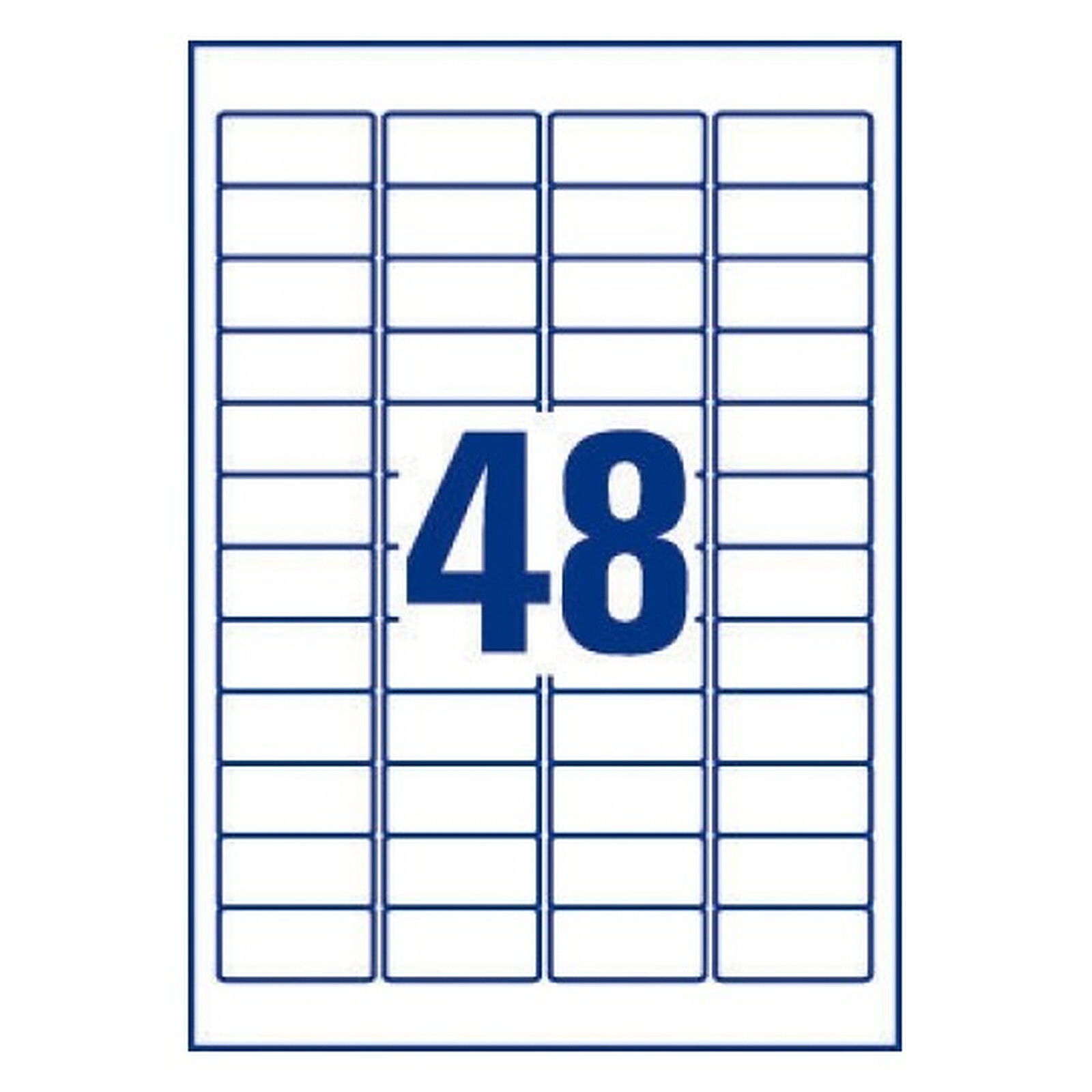 Avery Stamp Labels 33.9 x 63.5 mm, White, Laser