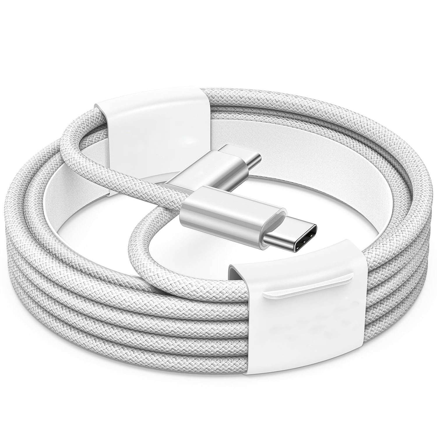 Magnet 60W Fast Charge Cable [CottonBraid] 2m, Compatible iPhone 15, Android, USB-C Devices