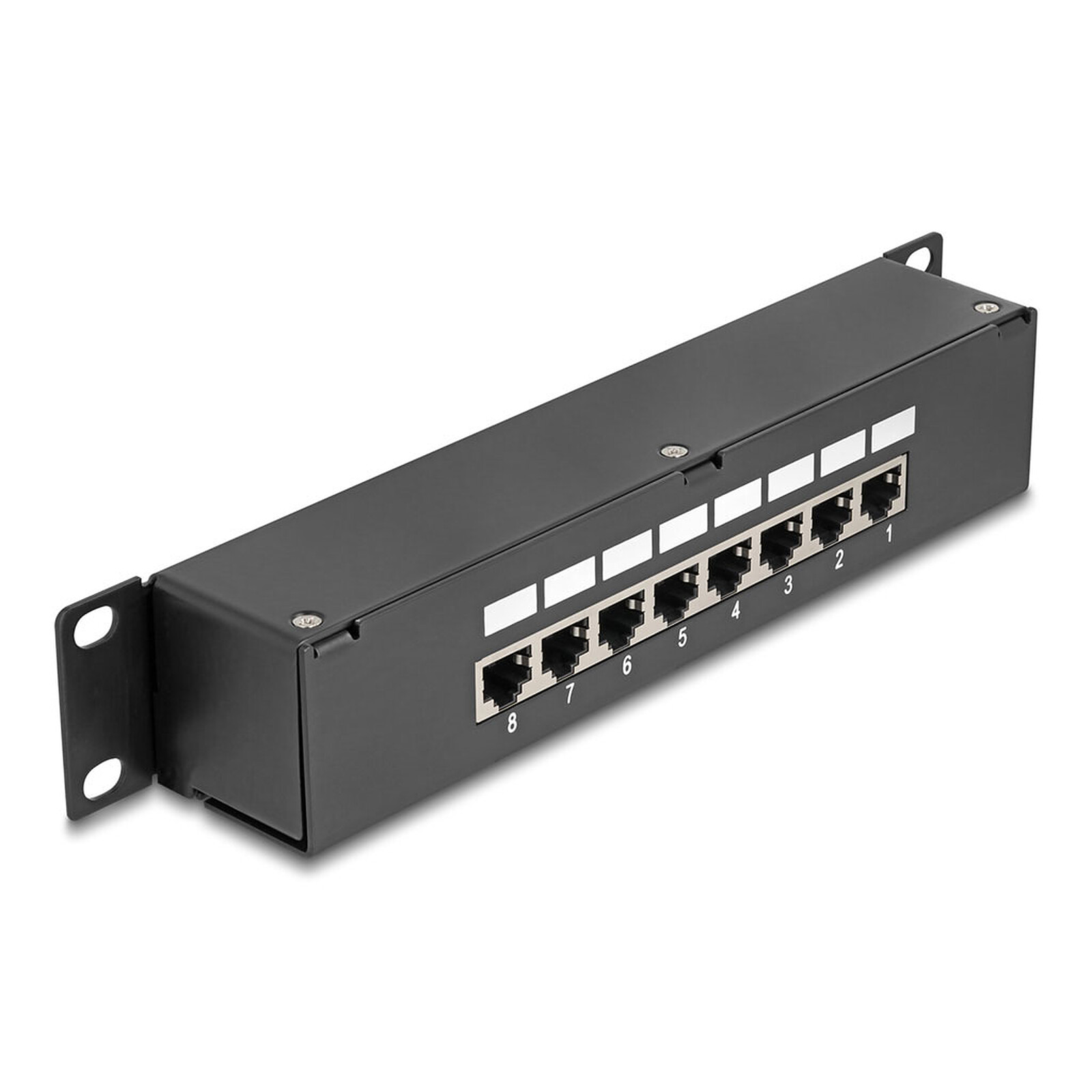DeLock 10" 1U 8 Port RJ-45 Cat.6 Coupler Distribution Panel