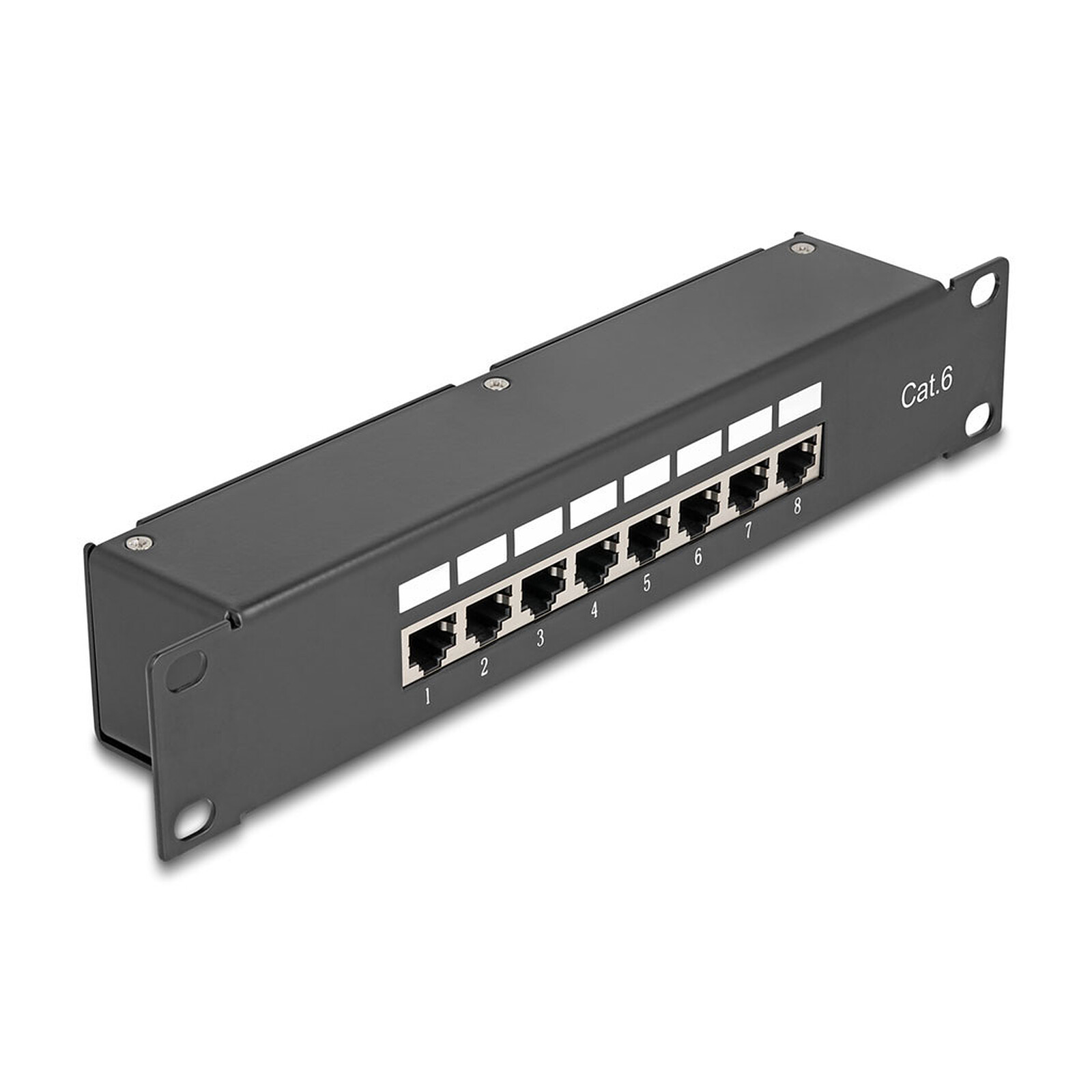 Panel de distribución DeLock 10'' 1U 8 puertos RJ-45 Cat.6